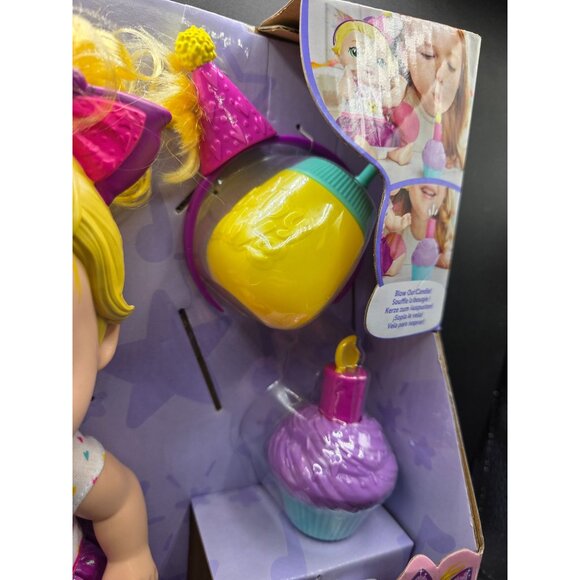Baby Alive LaLa Goo Goo Birthday Bestie Doll Drinks Wets Blows Candle Party Toy - Picture 4 of 9